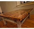 Landelijke salontafel, Huis en Inrichting, Tafels | Salontafels, Ophalen, Gebruikt, 100 tot 150 cm, 50 tot 100 cm