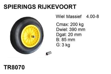 Kruiwagenwiel nooit meer lek ! anti lek band wiel beschikbaar voor biedingen