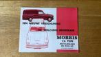 Brochure Morris bestelwagen en pick-up 1964, Boeken, Auto's | Folders en Tijdschriften, Ophalen of Verzenden, Gelezen, Overige merken
