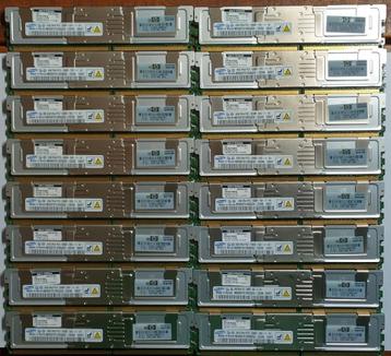 64GB 16x4GB DDR2 667MHz PC2-5300F ECC Samsung Server Modules beschikbaar voor biedingen