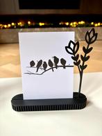 Kaarthouder / fotohouder / standaard mat zwart geribbeld, Ophalen of Verzenden, Nieuw