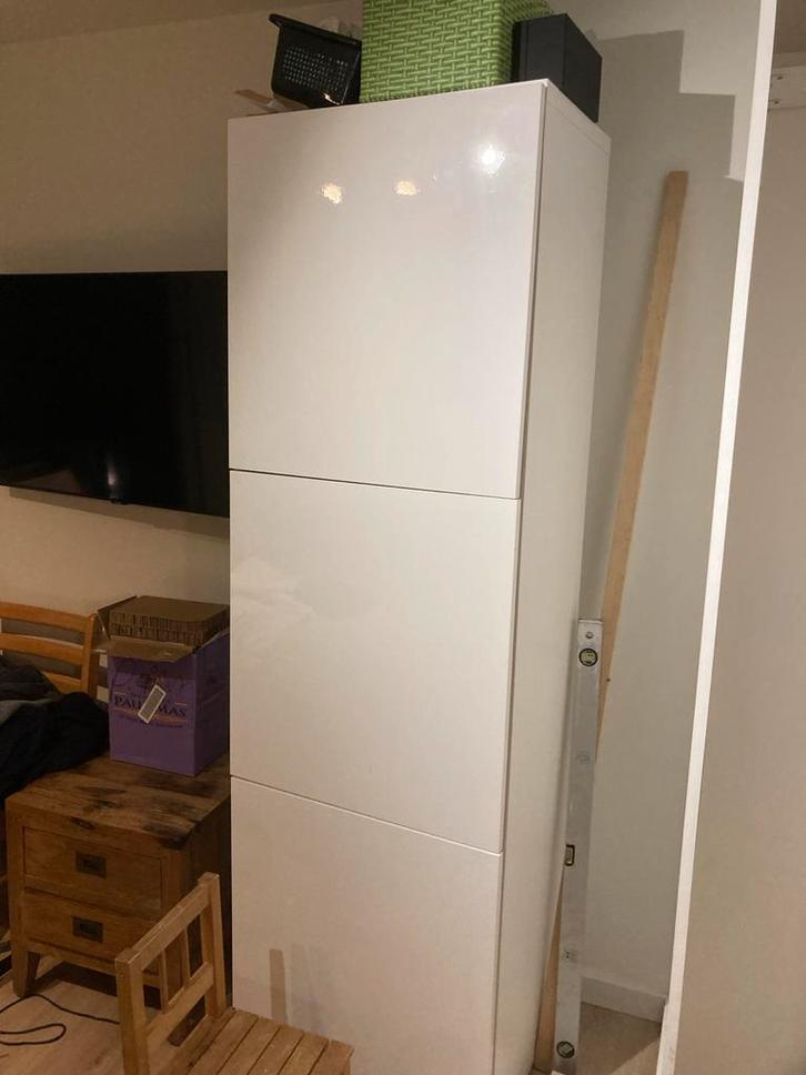 3 Witte ikea Kasten met deuren, Huis en Inrichting, Kasten | Kledingkasten, Gebruikt, 150 tot 200 cm, 50 tot 100 cm, 25 tot 50 cm