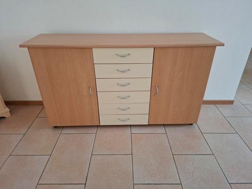 Dressoir en vitrine kast in  de zelfde stijl., Huis en Inrichting, Kasten | Dressoirs, Zo goed als nieuw, 25 tot 50 cm, Ophalen