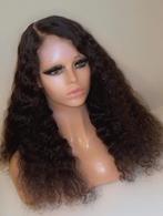 Brazilian Virgin remy hair 5x5 glueless frontal deep curl, Nieuw, Ophalen of Verzenden, Pruik of Haarverlenging