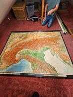 Vintage Schoolkaart Alpengebied - Justus Perthes, Ophalen, Justus Perthes, Europa Overig, 1800 tot 2000