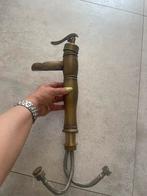 Antiek retro landelijk brons wastafel waterkraan mengkraan, Doe-het-zelf en Verbouw, Sanitair, Ophalen of Verzenden, Gebruikt