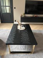 Salontafel visgraat black rechthoek, Huis en Inrichting, Gebruikt, 100 tot 150 cm, Minder dan 50 cm, Rechthoekig