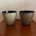 Vintage bloempotten - Jaren 50 Set, Ophalen of Verzenden