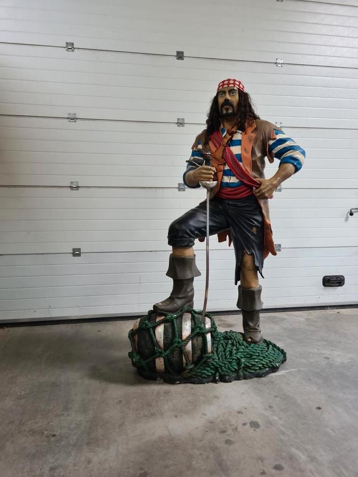 Piraten,Piraten beelden,lifesize beelden,levensgrote beelden, Verzamelen, Beelden en Beeldjes, Zo goed als nieuw, Ophalen