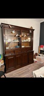 Massief eikenhouten buffetkast, Huis en Inrichting, Kasten | Buffetkasten, Ophalen, Gebruikt, 25 tot 50 cm, 200 cm of meer