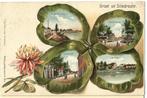 klavertje  4 groet uit SLIEDRECHT de wiel kerkbuurt tols1764, Verzenden, Voor 1920, Gelopen, Zuid-Holland