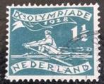 Nederland 1928 - nvph 212 - Olympische Spelen  -ab, Postzegels en Munten, Ophalen of Verzenden, T/m 1940, Gestempeld