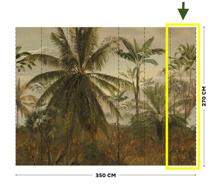Baan 7 - LOOKS by Wolfgang Joop Fotobehang Jungle Mornignsun, Huis en Inrichting, Stoffering | Behang, minder dan 10 m², Ophalen of Verzenden