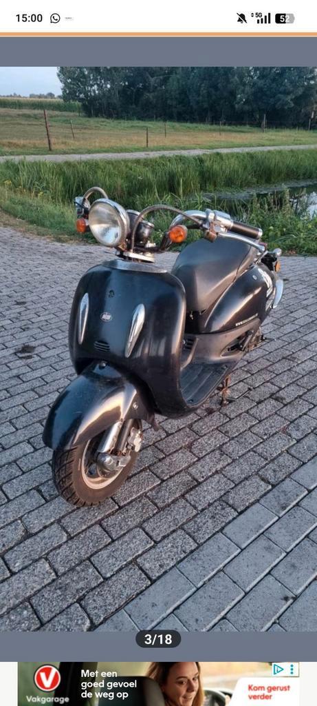Killerbee 50cc 4takt loop of sloop geen kenteken, Fietsen en Brommers, Scooters | Overige merken, Gebruikt, Benzine, Ophalen