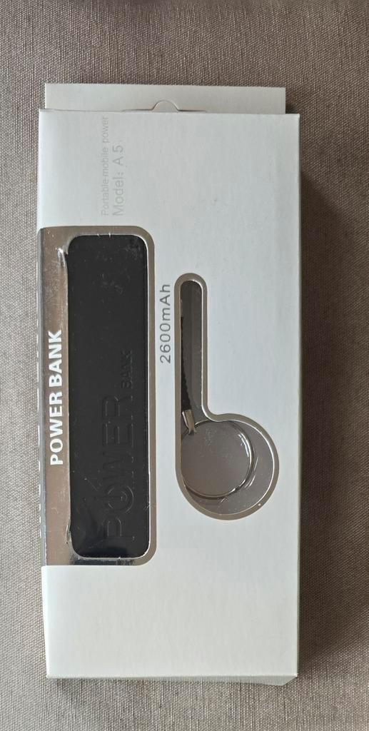 Powerbank 2600mAh - Draagbare Oplader, Telecommunicatie, Powerbanks, Nieuw, Ophalen of Verzenden