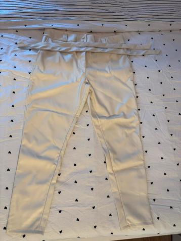 Poespas Witte Leren Broek - Maat 40 - Nieuw beschikbaar voor biedingen