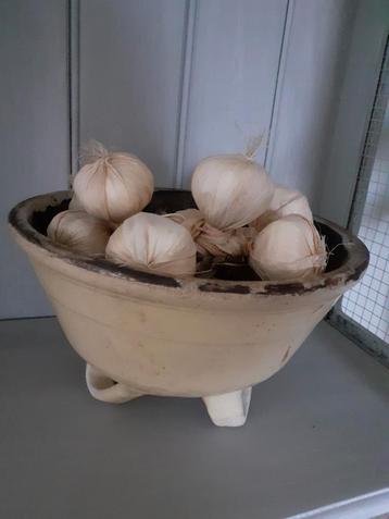 Brocante aardappelschaal Frans aardewerk  beschikbaar voor biedingen
