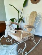 Gietijzeren schommelstoel met beertje, Ophalen