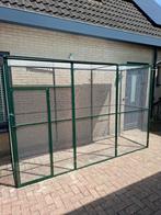 Groene aluminium voliere met polycarbonaat dakpanelen, Ophalen, Aluminium, Volière