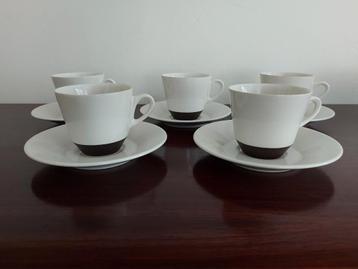 5 Jubilant koffie kop en schotels Fris Edam W.H de Vries  beschikbaar voor biedingen
