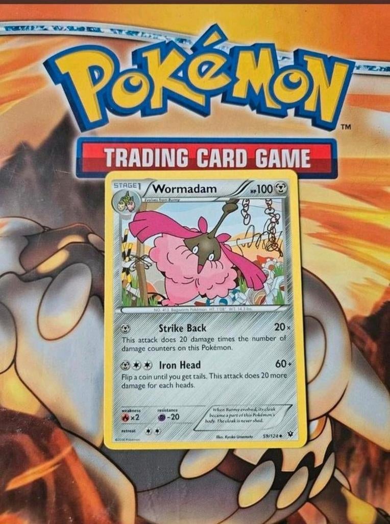 Wormadam 59/124 XY Fates Collide pokemon kaart, Ophalen of Verzenden, Gebruikt, Losse kaart