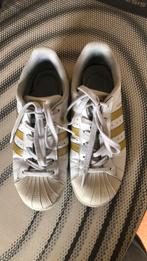 Adidas superstar wit met goud maat 38, Adidas, Wit, Ophalen of Verzenden, Sneakers of Gympen