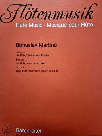 Martinů - Sonate voor Fluit, Viool & Piano - Nieuwstaat beschikbaar voor biedingen