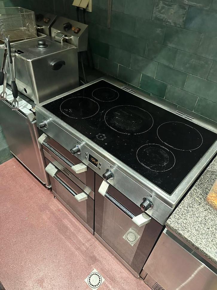 Leisure Cuisinemaster CM90D530 Inductie Fornuis 90cm - RVS, Witgoed en Apparatuur, Fornuizen, Gebruikt, Vrijstaand, Inductie, 5 kookzones of meer