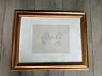 Tekening mickeys steamroller 1934 in lijst, Ophalen of Verzenden