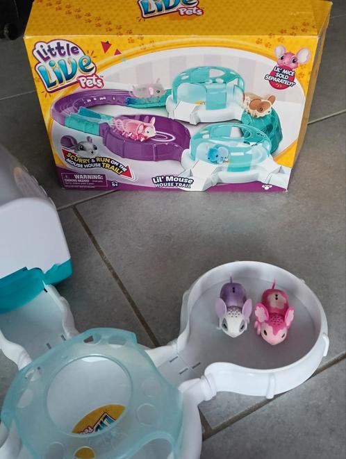 Little Live Pets Lil' mouse house trail 2x muis baan kooi, Kinderen en Baby's, Speelgoed | Overig, Zo goed als nieuw, Jongen of Meisje
