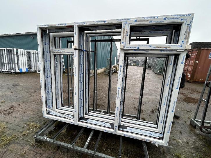 Kunststof kozijnen / 4 stuks  - K-Vision Trend, Doe-het-zelf en Verbouw, Kozijnen en Schuifpuien, Nieuw, Schuifpui, Kunststof
