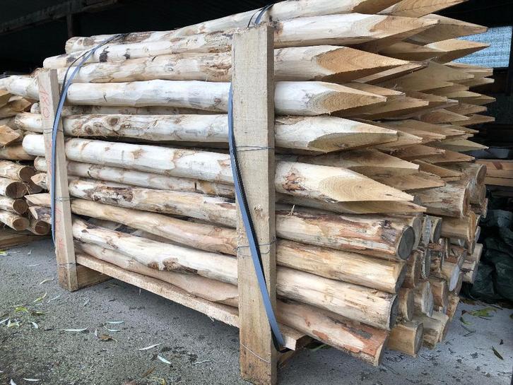 Robinia palen 8/10 x 180cm, Tuin en Terras, Palen, Balken en Planken, Nieuw, Palen, 180 tot 250 cm, Hardhout, Ophalen