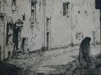 Originele ets Anton Pieck Muurhuizen Amersfoort 1916, Ophalen of Verzenden