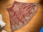 Vintage India Rajasthan Rok - Roze/Zilver - Maat L, Ophalen of Verzenden, Gedragen, Roze, Accessoires