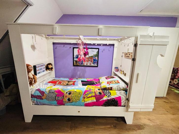 Bedstee LIEF Saar 90x200 bed meisje, Kinderen en Baby's, Kinderkamer | Bedden, Zo goed als nieuw, 180 cm of meer, 85 tot 100 cm