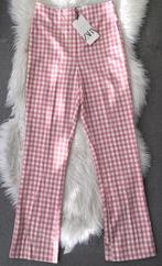 Zara Roze Pink Gingham Pants Trousers Broek Met Print, Verzenden, Nieuw, Roze