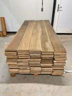 Prachtige eiken multiplank houten vloer 55m2 19cm breed, Doe-het-zelf en Verbouw, Ophalen, Vloerdelen of -planken, Zo goed als nieuw