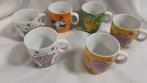 SIAKI kopjes met verschillende dieren, 6 stuks, Overige materialen, Ophalen of Verzenden, Zo goed als nieuw, Overige stijlen