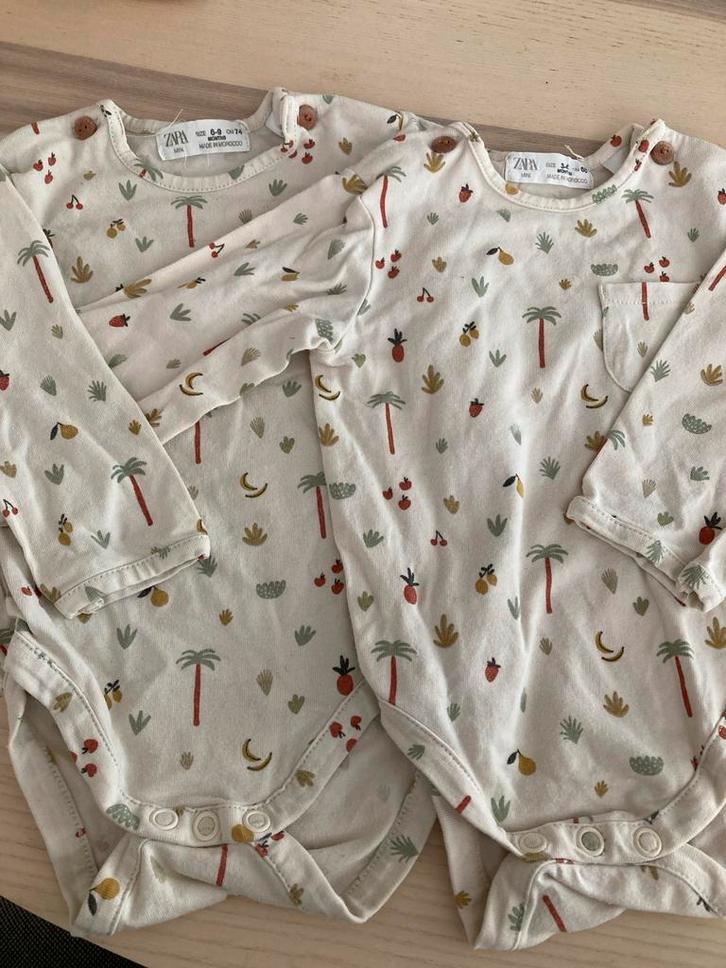 Zara Rompers Set - Maat 68 & 74, Kinderen en Baby's, Babykleding | Maat 68, Zo goed als nieuw, Jongetje of Meisje, Nacht- of Onderkleding