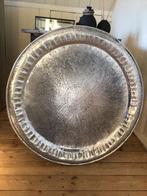 Prachtig XXL Marokkaans dienblad, Ophalen, Zo goed als nieuw, Rond, Hout