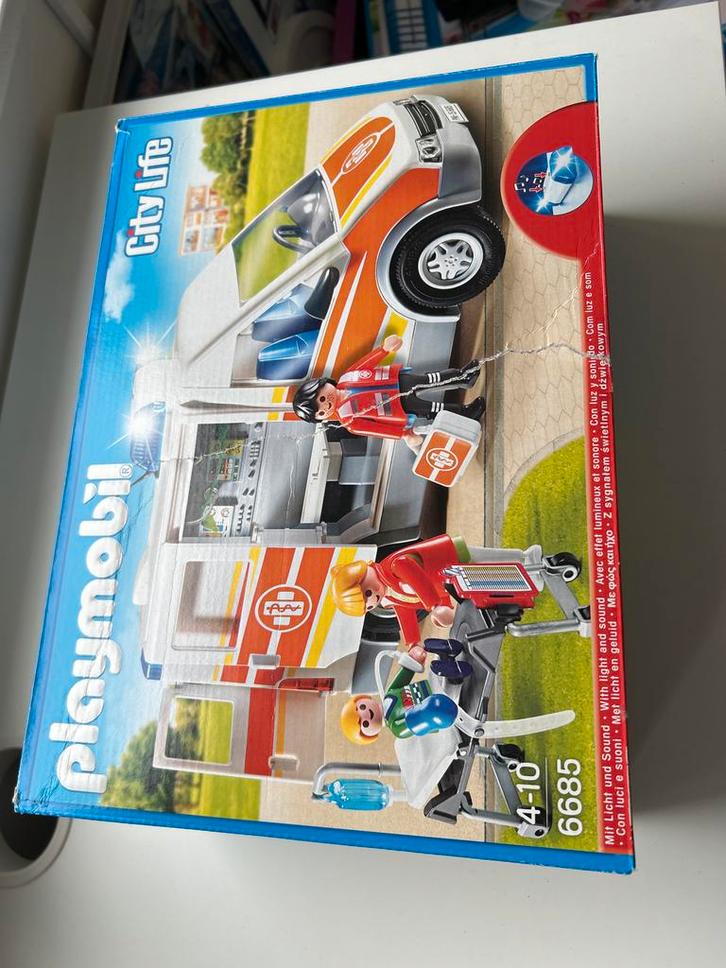 Playmobil City Life 6685 Ambulance - bijna compleet, Kinderen en Baby's, Speelgoed | Playmobil, Gebruikt, Complete set, Ophalen of Verzenden
