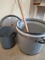 Emaille Kookketel Set met Schep, Ophalen of Verzenden