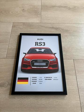 Poster Audi RS3 beschikbaar voor biedingen
