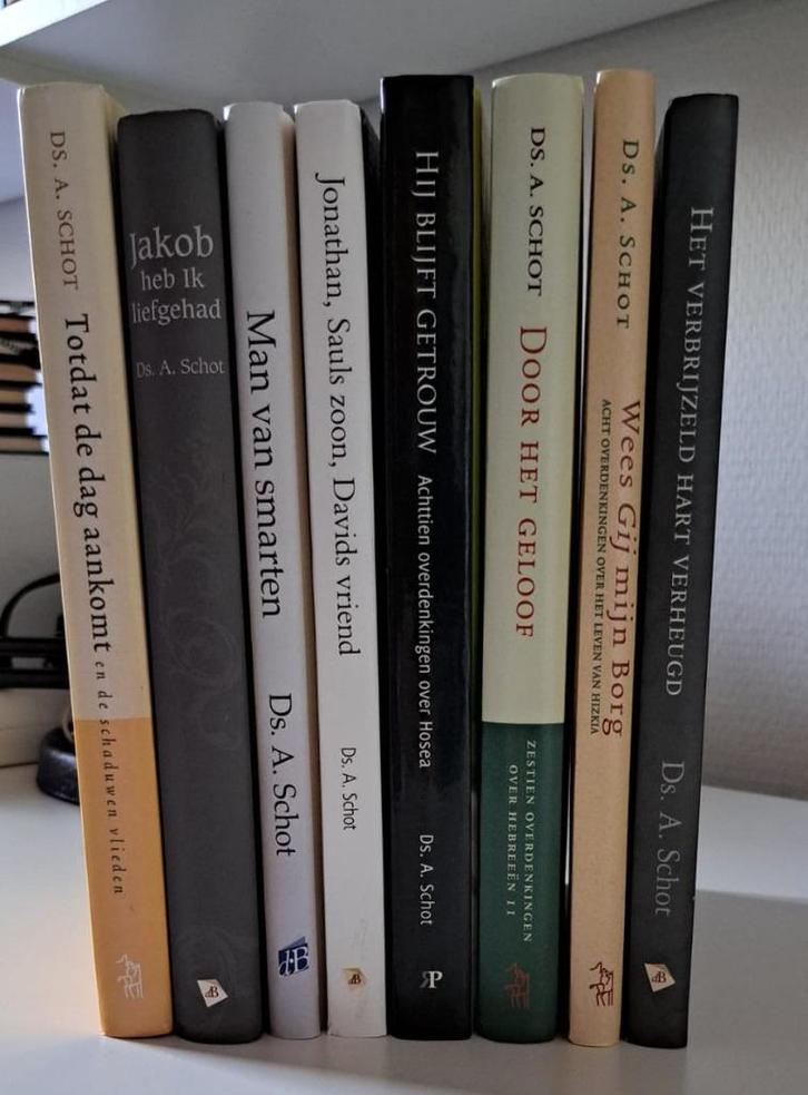 Prekenboeken van ds. A. Schot, Boeken, Godsdienst en Theologie, Zo goed als nieuw, Christendom | Protestants, Verzenden