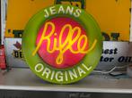 Rifle Jeans Origineel Lichtreclame, Verzamelen, Gebruikt, ., Lichtbak of (neon) lamp, Ophalen of Verzenden