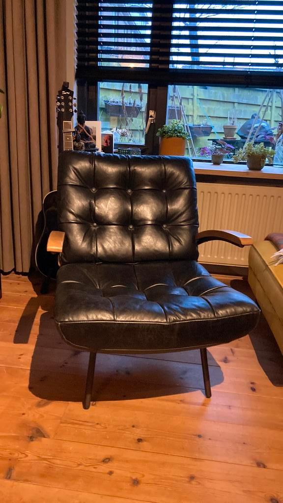Eleonora fauteuil Bastiaan, Huis en Inrichting, Fauteuils, Leer, 50 tot 75 cm, 75 tot 100 cm, Ophalen