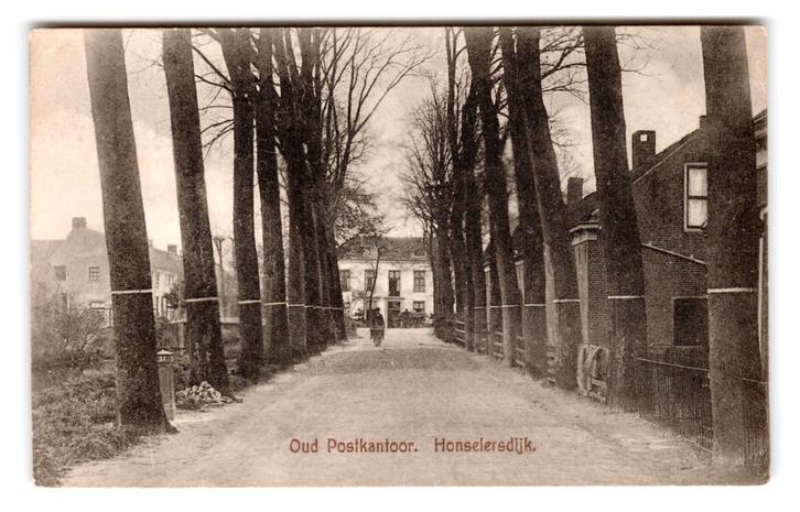 Honselersdijk, Oud Postkantoor, Verzamelen, Ansichtkaarten | Nederland, Gelopen, Zuid-Holland, 1920 tot 1940, Verzenden