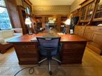 Stijlvol massief teak houten bureau, Ophalen, Zo goed als nieuw