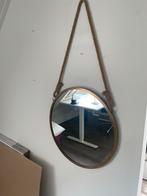 Ronde Wandspiegel met Touw - 43 cm Diameter, Huis en Inrichting, Ophalen, Minder dan 50 cm, Rond, Zo goed als nieuw