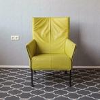 2 Montis Charly fauteuils Limegroen , zwart frame, Huis en Inrichting, Fauteuils, Ophalen of Verzenden, Zo goed als nieuw, Leer